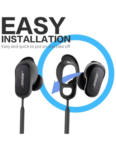 Correa Antipérdida WOFRO para Bose QuietComfort Earbuds II - Negro