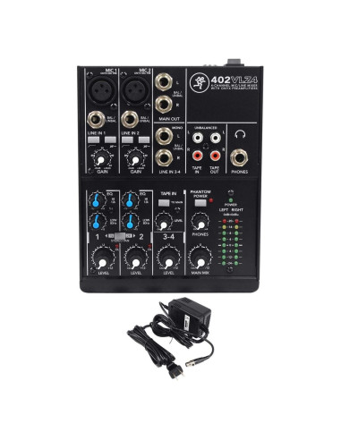 Mackie 402VLZ4 Mezclador Ultra Compacto 4 Canales Onyx