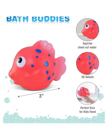 Juguete de Baño Pez Payaso Rosa DolliBu - Flotante 7.62 cm Juguete de Baño Pez Payaso Rosa DolliBu - Flotante 7.62 cm