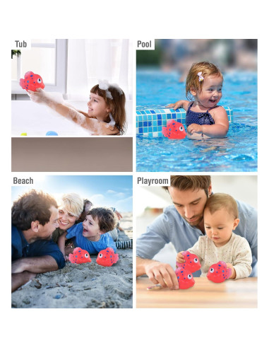 Juguete de Baño Pez Payaso Rosa DolliBu - Flotante 7.62 cm