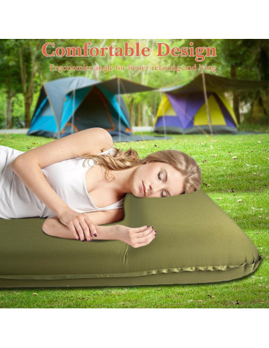 Almohadilla de dormir ABTOHE 3.1" viscoelástica para camping