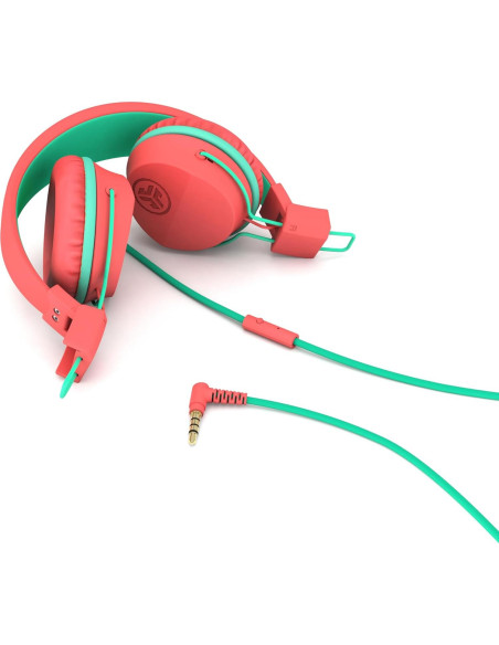 Auriculares JLab JBuddies Studio con Cable para Niños Durazno Auriculares JLab JBuddies Studio con Cable para Niños Durazno