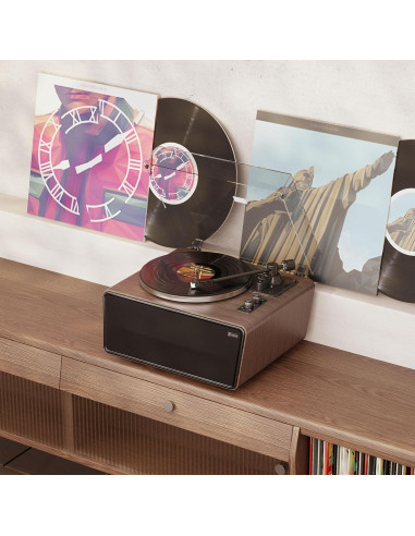 Tocadiscos Bluetooth XJ-HOME con Altavoces y Cartucho AT-3600L
