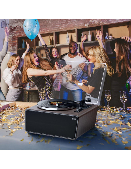 Tocadiscos Bluetooth XJ-HOME con Altavoces y Cartucho AT-3600L Tocadiscos Bluetooth XJ-HOME con Altavoces y Cartucho AT-3600L