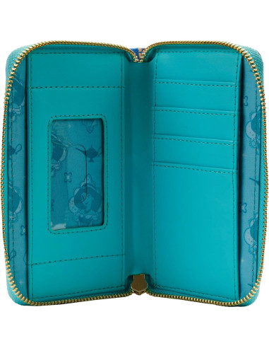 Billetera con cierre Loungefly Disney Jasmine Azul