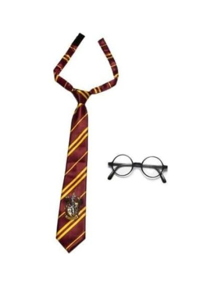Kit de Estudiante Gryffindor Harry Potter - Corbata y Gafas Kit de Estudiante Gryffindor Harry Potter - Corbata y Gafas