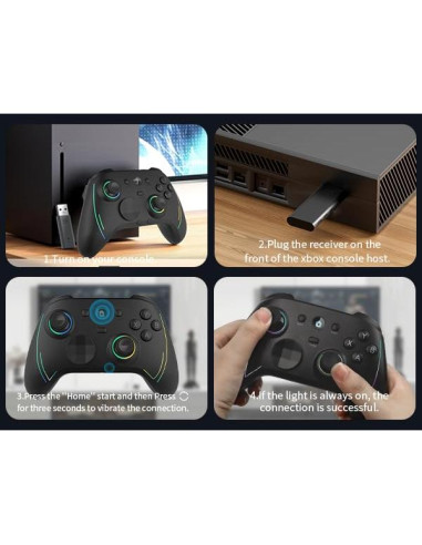 Controlador Inalámbrico Rotomoon HD151-S para Xbox y PC