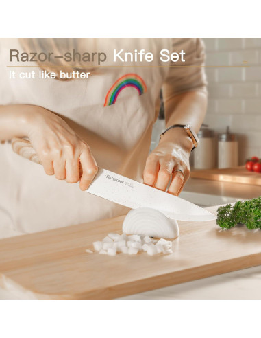 Juego de cuchillos de cocina Astercook 13 piezas acero inoxidable