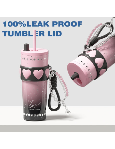 Taza de acero inoxidable 24 oz Sidagar rosa aislada a prueba de fugas Taza de acero inoxidable 24 oz Sidagar rosa aislada a prueba de fugas