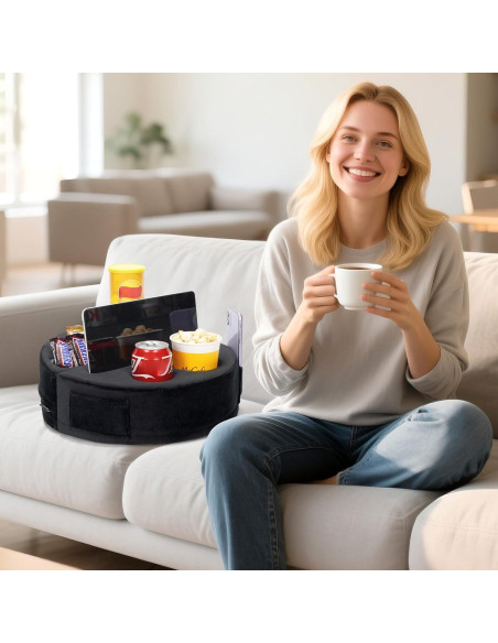 Soporte para taza y tabletas INNOSTAGE 2 en 1 Negro Soporte para taza y tabletas INNOSTAGE 2 en 1 Negro