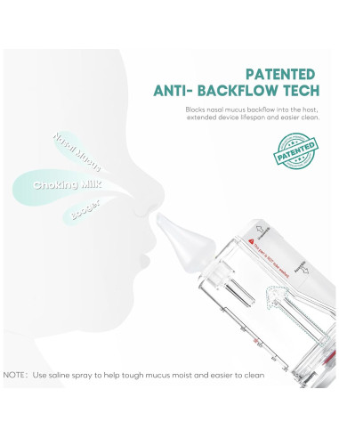 Aspirador Nasal Eléctrico Termichy BC-026 para Bebés - 9 Niveles de Succión