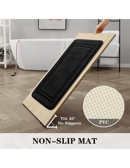 Alfombrilla de Baño Antideslizante BYSURE 3 Piezas Microfibra Alfombrilla de Baño Antideslizante BYSURE 3 Piezas Microfibra