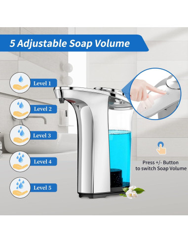 Dispensador Automático de Jabón Sin Contacto FUNFOLLOW 500ml - Juego de 2