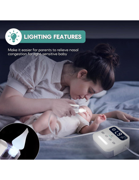 Aspirador Nasal Eléctrico Termichy BC-026 para Bebés - 9 Niveles de Succión Aspirador Nasal Eléctrico Termichy BC-026 para Bebés - 9 Niveles de Succión