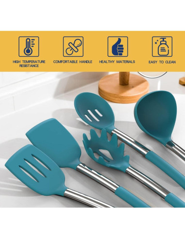 Juego de Utensilios de Cocina de Silicona Fungun 24 Piezas