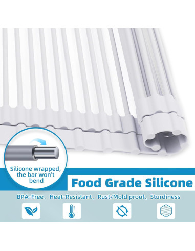 Escurridor de Platos Plegable GGXINGYI 57.1 cm Antideslizante