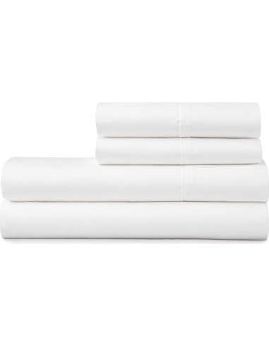 Juego de Sábanas Reina Martha Stewart 100% Algodón 4 Piezas