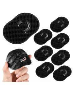 8 Peines de Masaje de Bolsillo Mabor para Cabello y Barba Negro