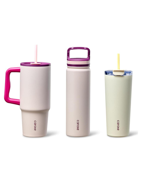 Juego de 3 Botellas de Agua Aisladas CAROTE 1.01L y 0.71L Juego de 3 Botellas de Agua Aisladas CAROTE 1.01L y 0.71L