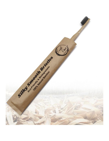Cepillos de Dientes de Bambú Biodegradables Crust Care - Paquete Familiar de 5