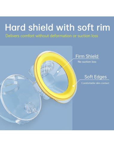 Tazas de colección manos libres Medela 27mm + 4 insertos