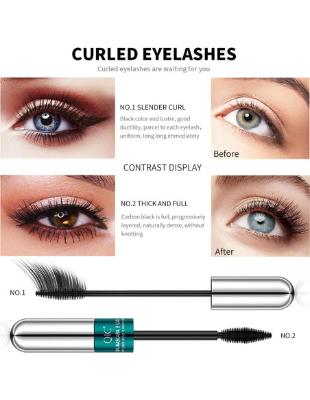 Kit de Maquillaje de Ojos Vibely 5 Piezas - Máscara, Delineador, Cejas Kit de Maquillaje de Ojos Vibely 5 Piezas - Máscara, Delineador, Cejas