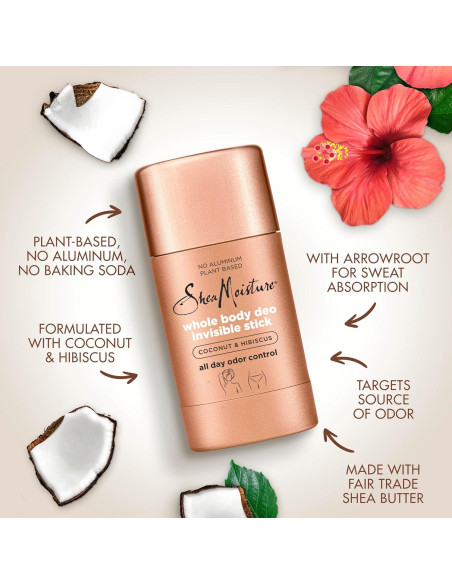 Desodorante en Barra SheaMoisture Coco y Hibisco 73.71 g Desodorante en Barra SheaMoisture Coco y Hibisco 73.71 g