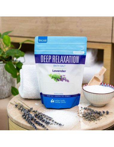 Sal de Baño Relajante 32 Onzas Better Bath con Lavanda y Vitamina C
