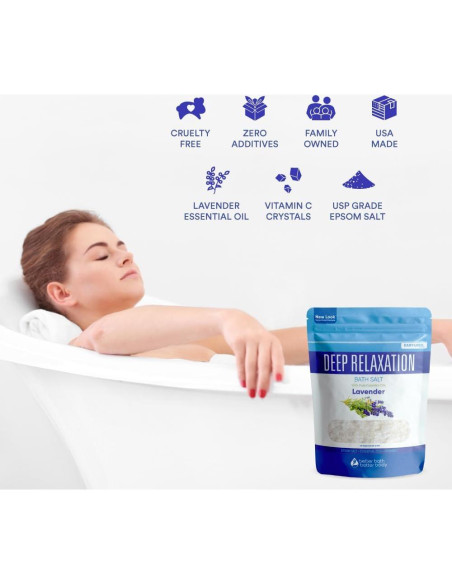 Sal de Baño Relajante 32 Onzas Better Bath con Lavanda y Vitamina C Sal de Baño Relajante 32 Onzas Better Bath con Lavanda y Vitamina C