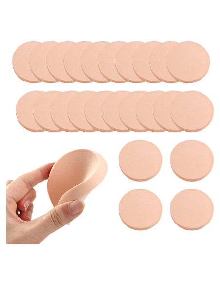 Esponjas de Maquillaje Puff WEIAN 25 Pcs para Base y Polvo Esponjas de Maquillaje Puff WEIAN 25 Pcs para Base y Polvo