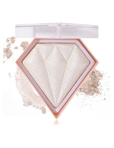 Paleta de Iluminador Brillante DuoZeng - Perla Blanca 1 Cuenta