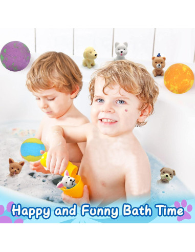 Bombas de Baño Excalla con Juguetes Sorpresa - 12 Pcs
