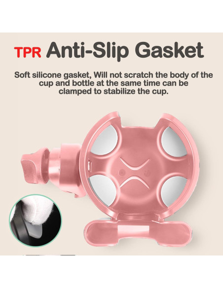 Soporte para Taza Universal Honghauth Rosa 2 en 1 Ajustable Soporte para Taza Universal Honghauth Rosa 2 en 1 Ajustable