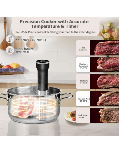 Cocedor Sous Vide WiFi Cattleman Cuisine 1000W 16L Acero Inoxidable Cocedor Sous Vide WiFi Cattleman Cuisine 1000W 16L Acero Inoxidable