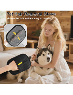Guantes Reutilizables para Eliminación de Pelo de Mascota 2PCS 2