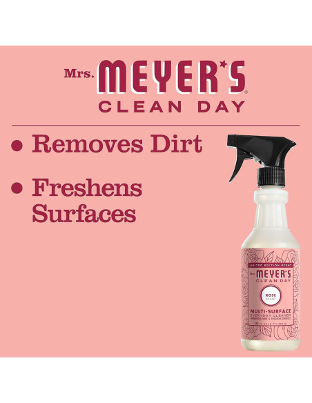 Limpiador Multiusos Mrs. Meyer's Clean Day Rosa 473ml (Paquete de 6) Limpiador Multiusos Mrs. Meyer's Clean Day Rosa 473ml (Paquete de 6)