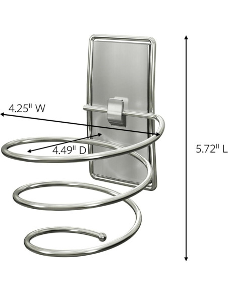 Soporte para Secador de Pelo Command con Tiras Resistentes Soporte para Secador de Pelo Command con Tiras Resistentes