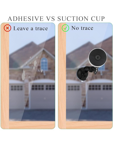 Soporte de Ventana VVHOOY para Wyze Cam y Google Nest - Ajustable
