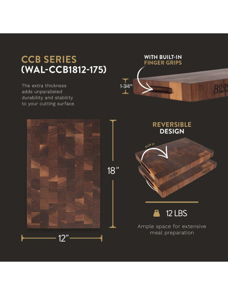 Tabla de Cortar de Madera John Boos CCB 45.72x30.48cm Reversible Tabla de Cortar de Madera John Boos CCB 45.72x30.48cm Reversible