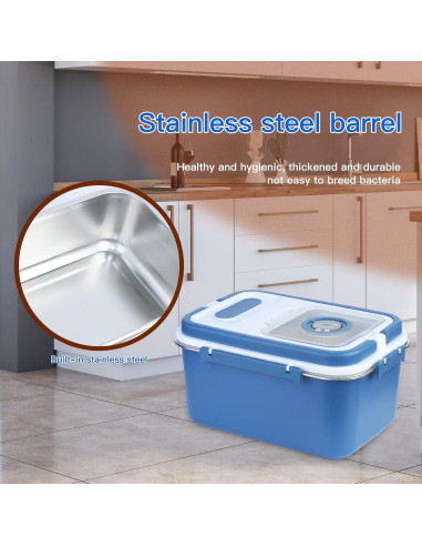 Contenedor de Almacenamiento YXQ 10L Acero Inoxidable Azul