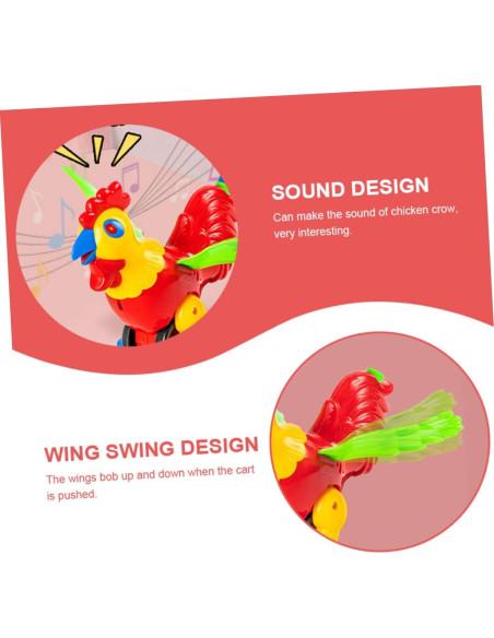 Andador de Aprendizaje BESPORTBLE Gallo Desmontable Multicolor Andador de Aprendizaje BESPORTBLE Gallo Desmontable Multicolor