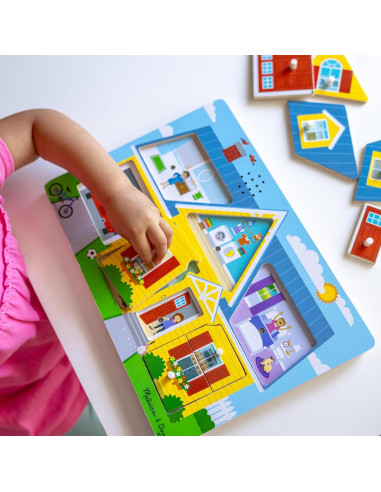 Rompecabezas Sonoro de Madera Melissa & Doug - 8 Piezas