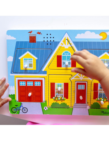 Rompecabezas Sonoro de Madera Melissa & Doug - 8 Piezas
