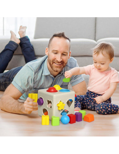 Juguete de Aprendizaje Kiddie Play - Clasificador de Formas 16 Piezas