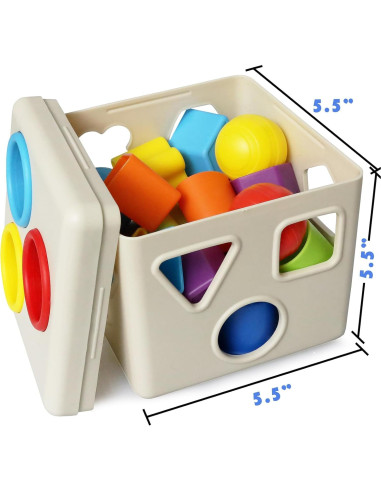 Juguete de Aprendizaje Kiddie Play - Clasificador de Formas 16 Piezas