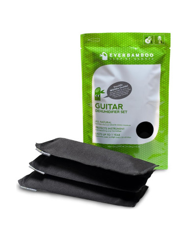 Juego de bolsas deshumidificadoras Ever Bamboo para guitarra