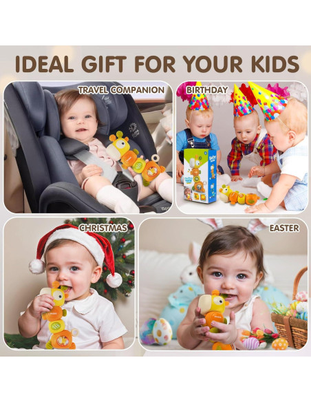 Juguete de Dentición para Bebés 0-6 Meses - Silicona Segura Juguete de Dentición para Bebés 0-6 Meses - Silicona Segura