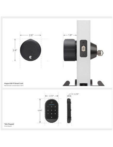 Cerradura Inteligente Wi-Fi Yale August con Teclado Negro