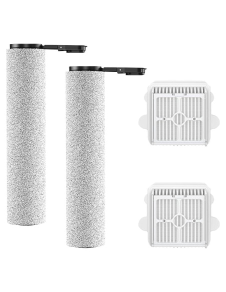 Kit de Reemplazo para Aspiradora Roborock F25 - 2 Cepillos + 2 Filtros HEPA Kit de Reemplazo para Aspiradora Roborock F25 - 2 Cepillos + 2 Filtros HEPA
