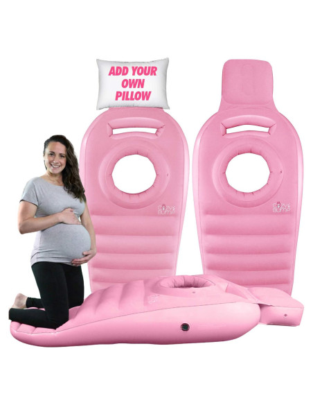 Almohada de Embarazo Cozy Bump Rosa 100% Algodón para Dormir Almohada de Embarazo Cozy Bump Rosa 100% Algodón para Dormir